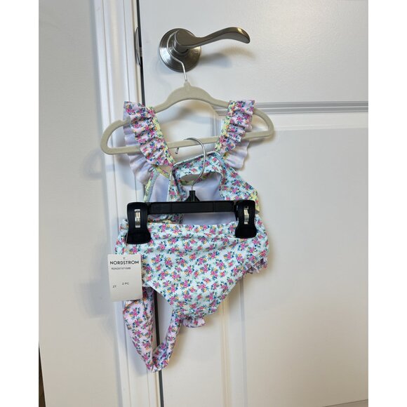 ANDY & EVAN Bikini Swimsuit & Matching Headband in Blue Size 2T NWT - Picture 5 of 7